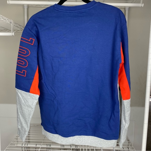 GUESS Big Boys Long Sleeve Sweatshirt Blue/Orange Size 14 NEW NWT - Picture 2 of 7